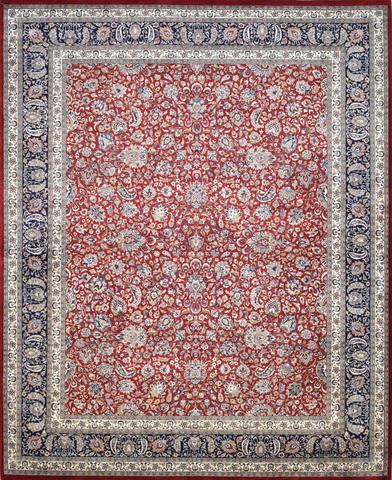 Kashan BDK Red & Navy, 8′2″ × 10′3″