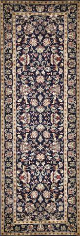 Mirzapur Kashan Black, 2′8″ × 7′11″