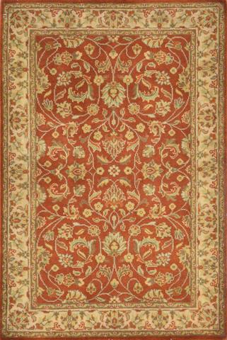 Mirzapur Kashan Rust/Beige, 2′8″ × 4′0″