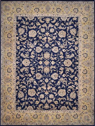 Mirzapur Kashan MZP2003C Black/Gold, 8′11″ × 11′10″
