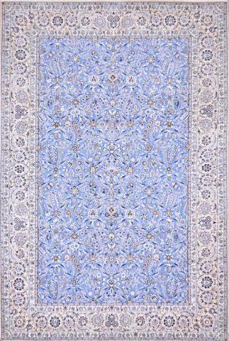 Persian Nain L.Blue/L.Gold, 5′5″ × 7′10″