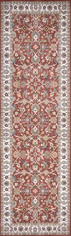 Ambala Kashan Rust/Ivory, 2′6″ × 8′3″