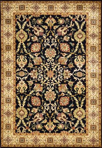 Mehran Semnan Black/Gold, 4′1″ × 6′0″
