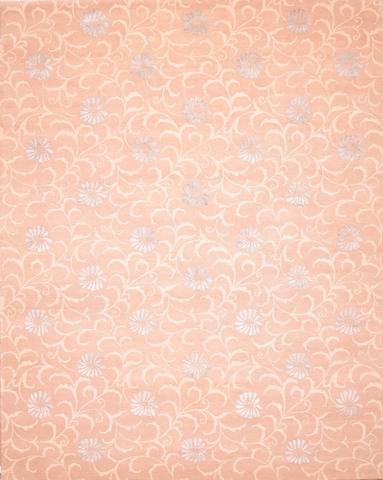 SGR503B Beige & L.Blue W & V, 8′0″ × 10′1″