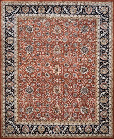 Tabriz Rust & Black, 8′1″ × 9′11″