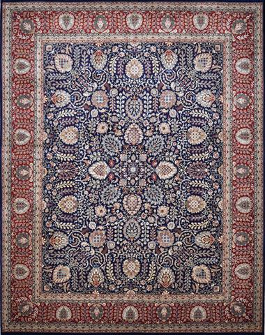 Kashan Shama Blue & Red, 8′2″ × 10′2″