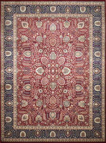 Tabriz Shama Red & Blue, 9′0″ × 12′3″