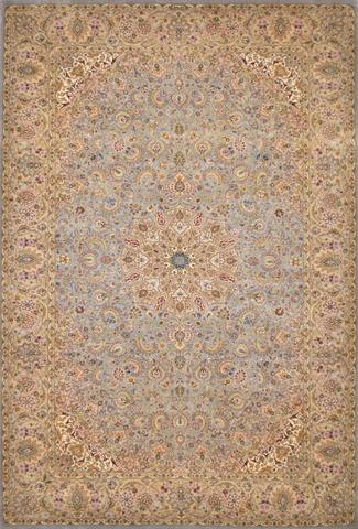 Noor Isfahan Super Grey, 4′7″ × 6′10″