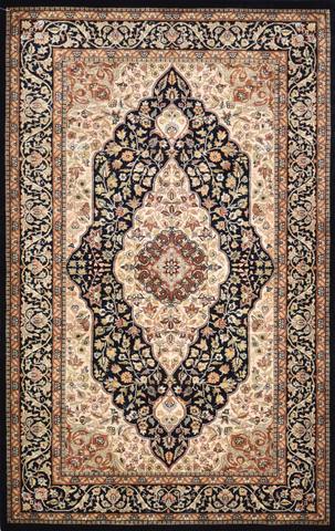 Shalimar Kashan Black, 3′1″ × 5′0″