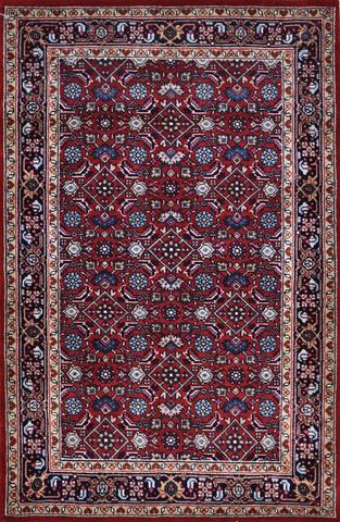 Herati Red/Navy, 2′6″ × 3′11″