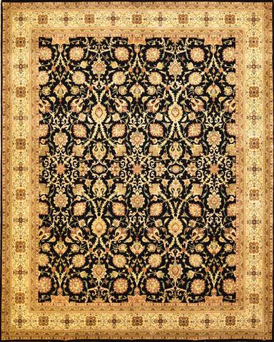 SEMNAN MEH001B Black & L. Gold, 8′2″ × 10′2″
