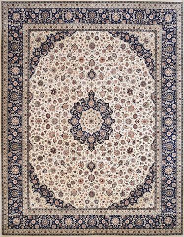 Tabriz Anar Kali Ivory & Blue, 8′1″ × 10′5″