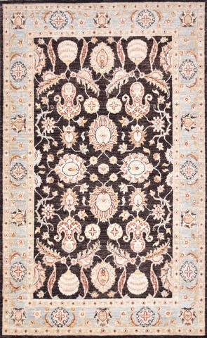 Yorkshire Sultanabad Brown/Blue, 3′8″ × 6′0″