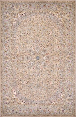 Noor Isfahan Beige/Grey, 4′6″ × 7′0″