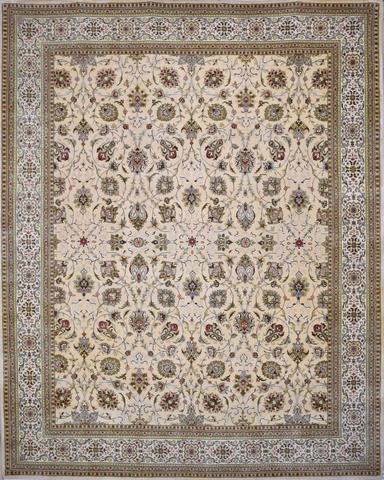 SEMNAN MEH001 L. Gold & Ivory, 7′11″ × 10′1″