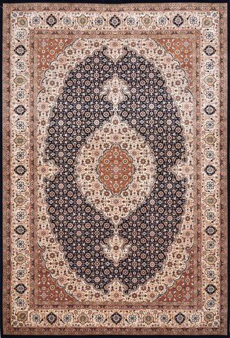 Tabriz Fish Black & Gold, 6′2″ × 9′1″