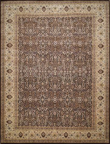 Tabriz Chocolate & Gold, 9′1″ × 11′11″