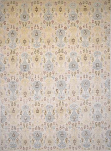 Himaliyan Ikat Farooqi Gold & S.Blue9.0 x 12.0, 9′0″ × 12′0″