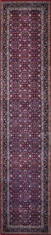 Herati Red/Navy, 2′6″ × 11′10″