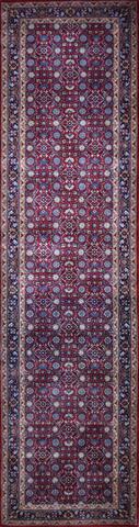 Heratl Red/Navy, 2′7″ × 9′10″