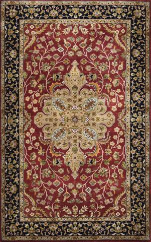 Ferahan Tabriz Rust/Black, 3′0″ × 4′9″