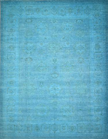 Oushak2059 Torquois, 9′0″ × 11′6″