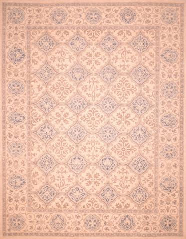 Oushak RColl7 Ivory, 9′1″ × 11′6″