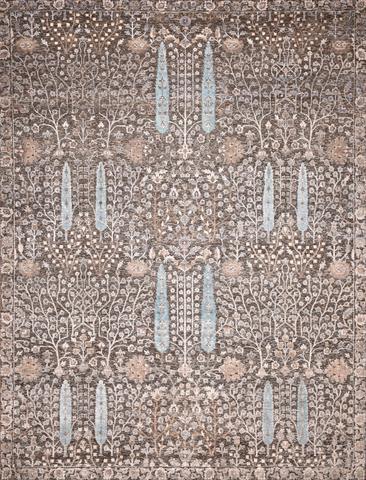 Vintage4140 Grey & Turquois, 9′0″ × 11′11″
