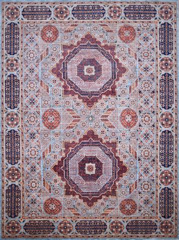 Mamluk Blue, 8′11″ × 11′11″