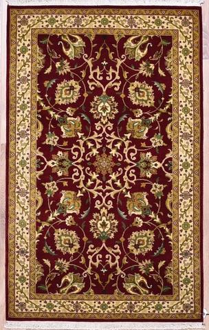 Mehran Burgundy/Gold, 3′1″ × 5′0″