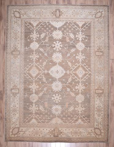 Khotan Brown/Beige, 8′10″ × 11′9″