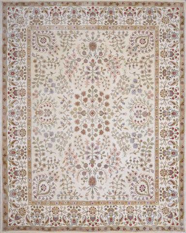 Sarouk L.Gold / Ivory, 3′11″ × 6′0″
