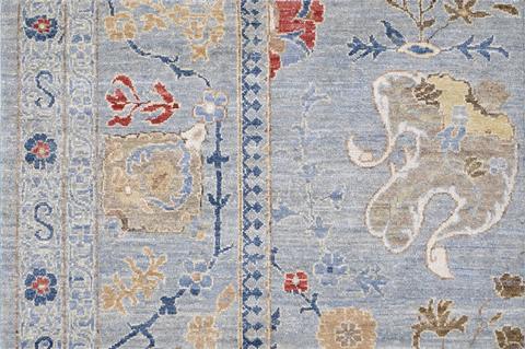 Oushak L.Blue, 10′1″ × 13′9″