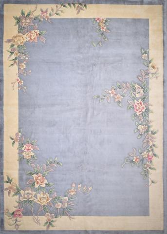 Floral Grey, 9′9″ × 13′9″
