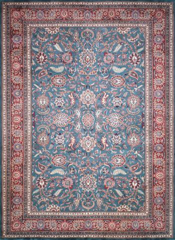Agra Green & Rust, 9′11″ × 13′9″