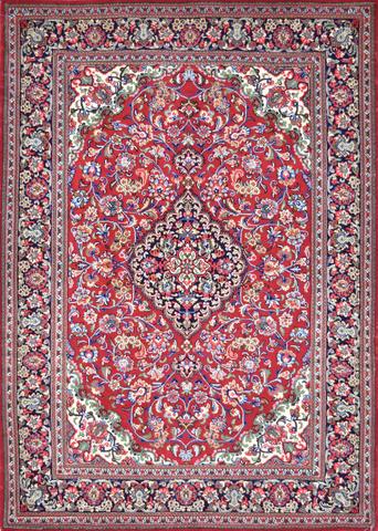 Persian Qum Red, 4′6″ × 6′6″