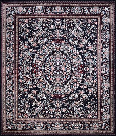 Aubusson Taimur Black, 8′3″ × 9′9″