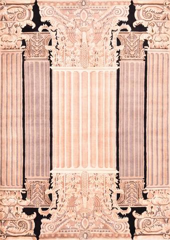 Columns Beige, 6′1″ × 8′8″