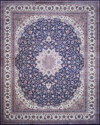 Nain Navy & Ivory, 12′1″ × 15′5″