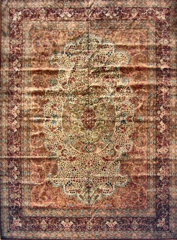 Tabriz Ivory / Red, 9′3″ × 12′6″