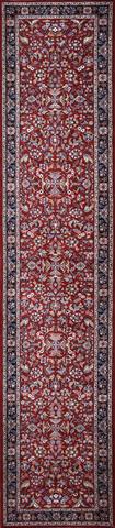 Sarouk Red/Navy, 2′7″ × 11′10″
